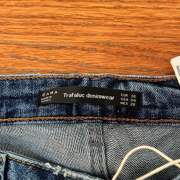 NWT Zara Women’s Blue Jeans Size 4 - Picture 2 of 7